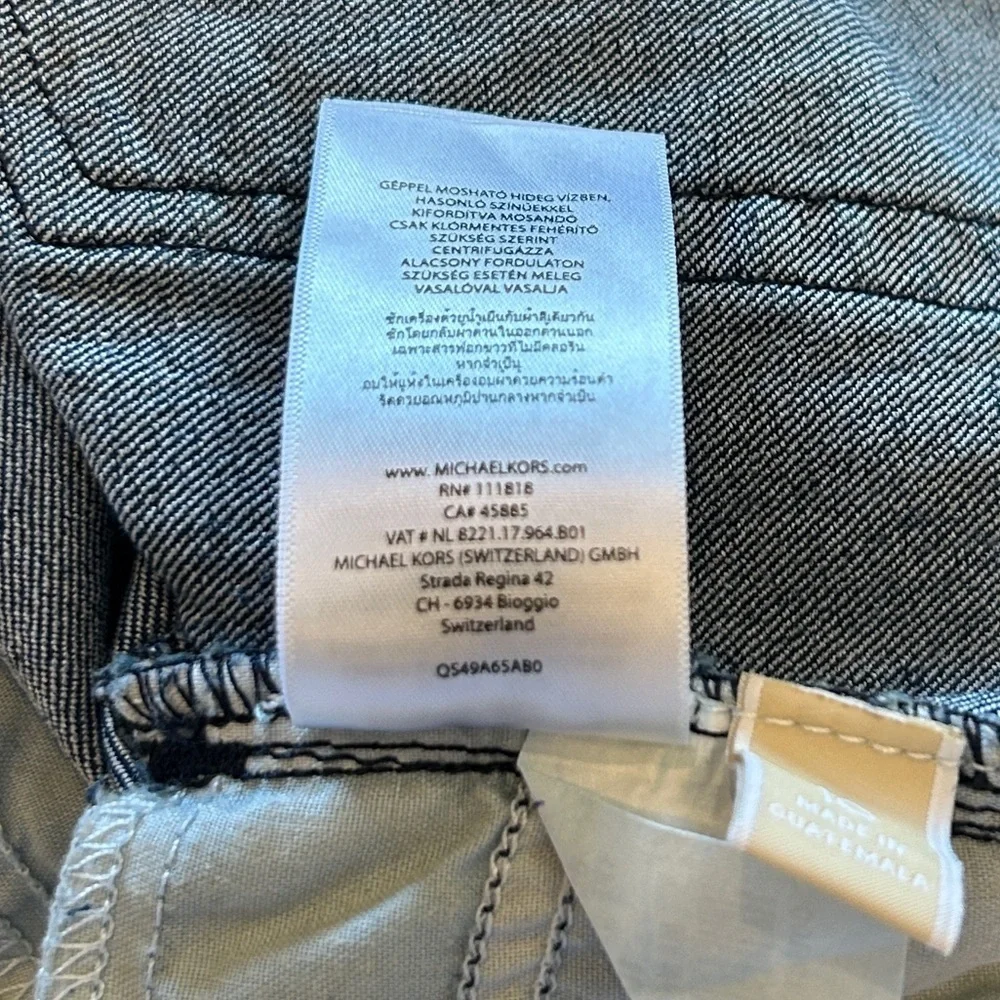 Michael Kors Skinny Capri Crop Jeans Dark Blue Size 10 - Picture 7 of 11